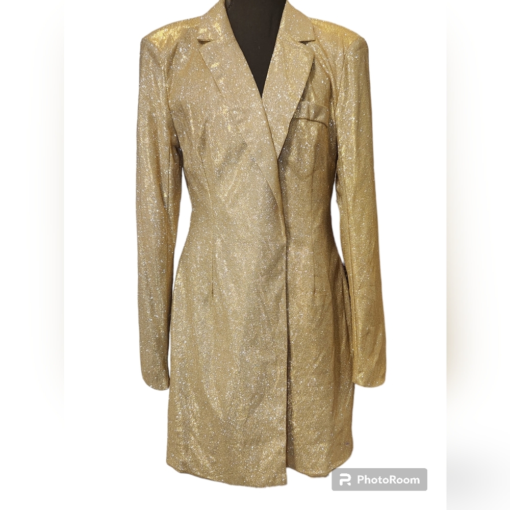 Glitter Blazer Dress